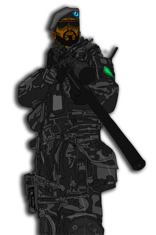 Ranger Recon Ghost holding a gun